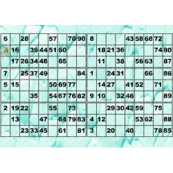 Plaque de 6 cartons de loto plastifié 200 microns neuf A4.