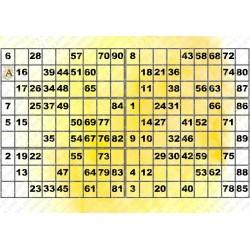 Plaque de 6 cartons de loto plastifié 200 microns neuf A4.