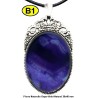 Pendentif Onyx violet Pierre Naturelle 30x40 mm Pierre Rare.
