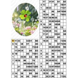 Plaque de 12 cartons de loto plastifié pliable neuf (A3) il n'y a pas mieux !