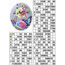 Plaque de 12 cartons de loto plastifié pliable neuf (A3) il n'y a pas mieux !