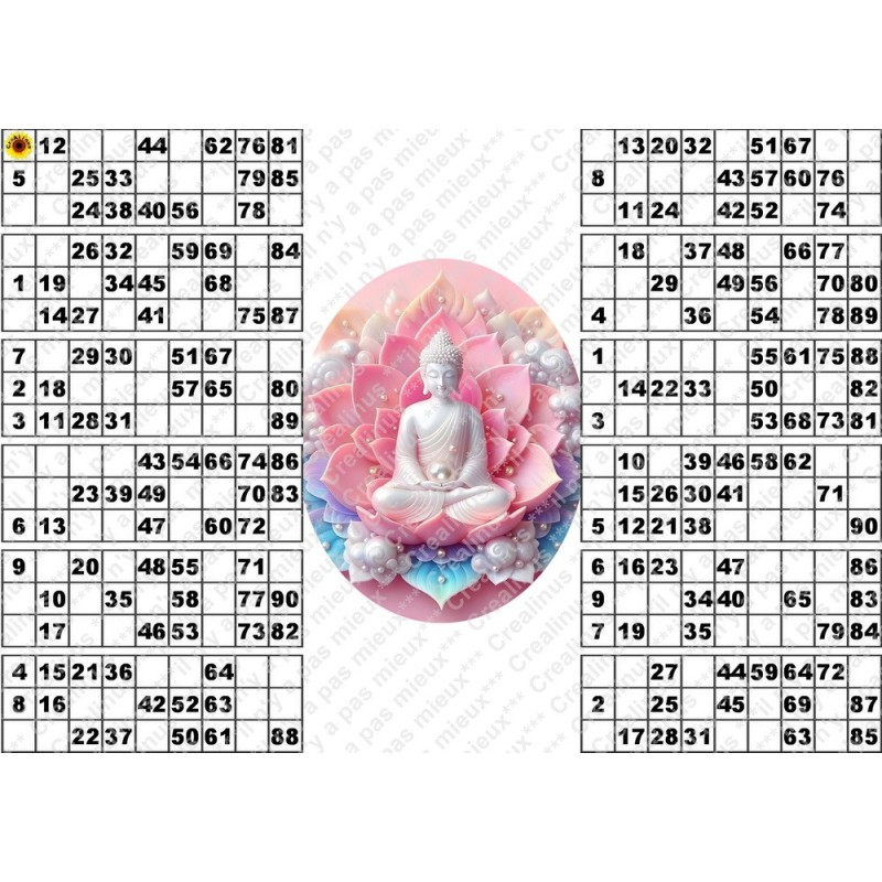 Plaque de 12 cartons de loto plastifié 500 Microns neuf (A3) il n'y a pas mieux !