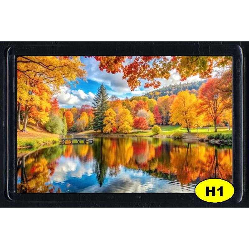 Cadre Photo Magnétique, Aimant Frigo (7x4,5cm)