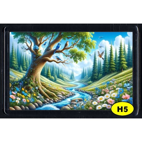 Cadre Photo Magnétique, Aimant Frigo (7x4,5cm)