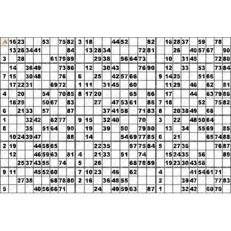 Plaque de 18 cartons de loto plastifié 500 microns neuf (A3)il n'y a pas mieux !