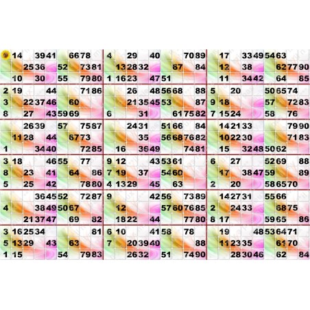 Plaque de 18 cartons de loto plastifié 500 microns neuf (A3)il n'y a pas mieux !