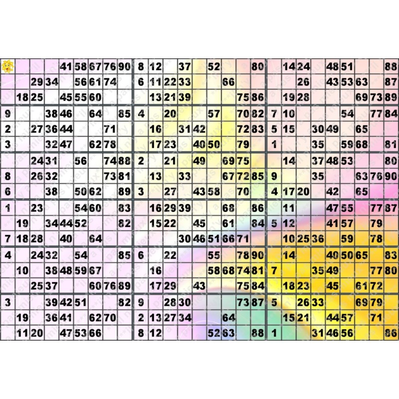 Plaque de 18 cartons de loto plastifié 500 microns neuf (A3)il n'y a pas mieux !