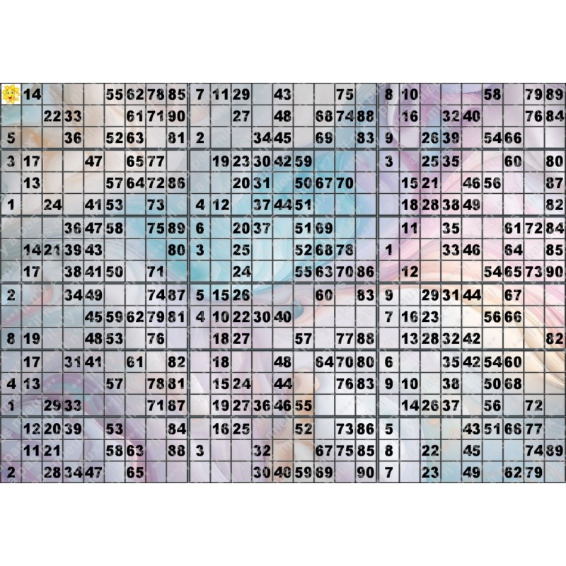 Plaque de 18 cartons de loto plastifié 500 microns neuf (A3)il n'y a pas mieux !