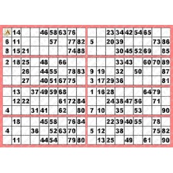 Plaque de 8 cartons de loto plastifié 200 microns neuf A4.