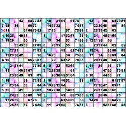 Plaque de 18 cartons de loto plastifié 200 microns neuf (A3) Pliable en 3.