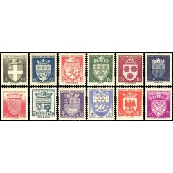 N°553-564 - 12 TIMBRES DE FRANCE NEUF ** DE LUXE.