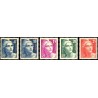 N°725-729 - 5 TIMBRES DE FRANCE NEUF ** DE LUXE.
